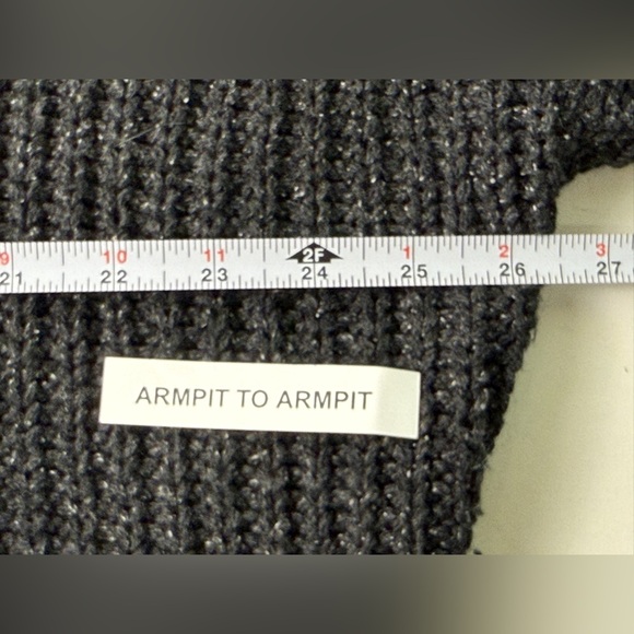 Madewell Pleat-Sleeve Pullover Sweater in Ashland Slate Drake Gray Size Large - Picture 10 of 11